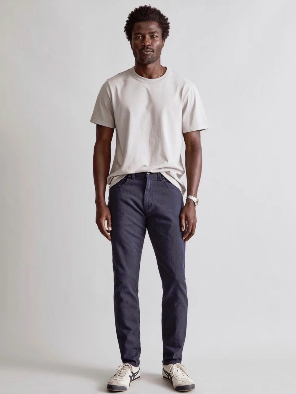 Madewell Men's Garment-Dyed Athletic Slim Stretch Jeans In Ink (Blue) Size:29x30